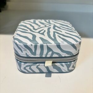 Zebra Print Zippered Jewelry Case